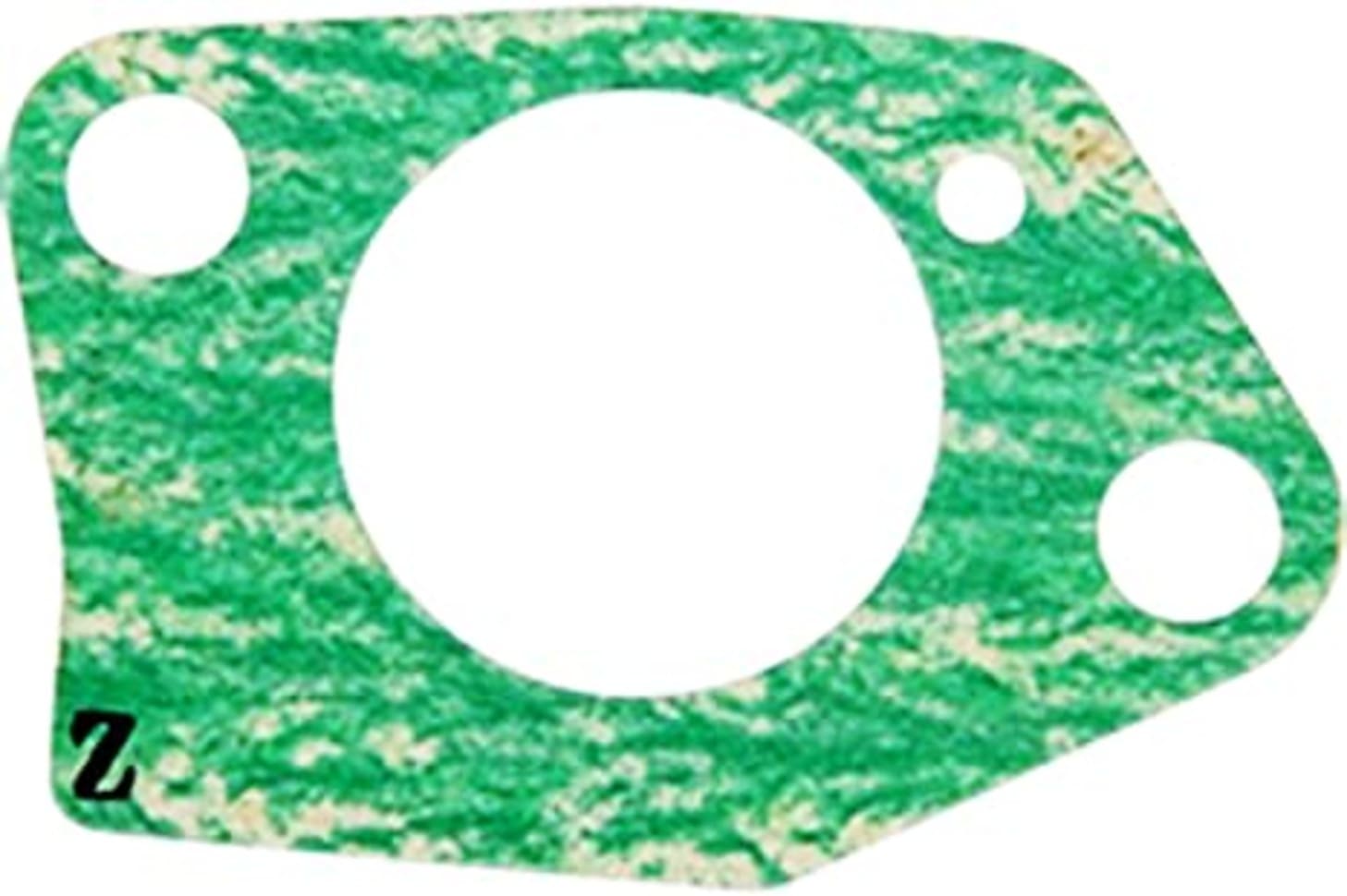 A green and white gasket is shown.