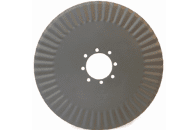 A circular blade with a large center hole.