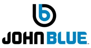 John Blue logo with a blue letter B.